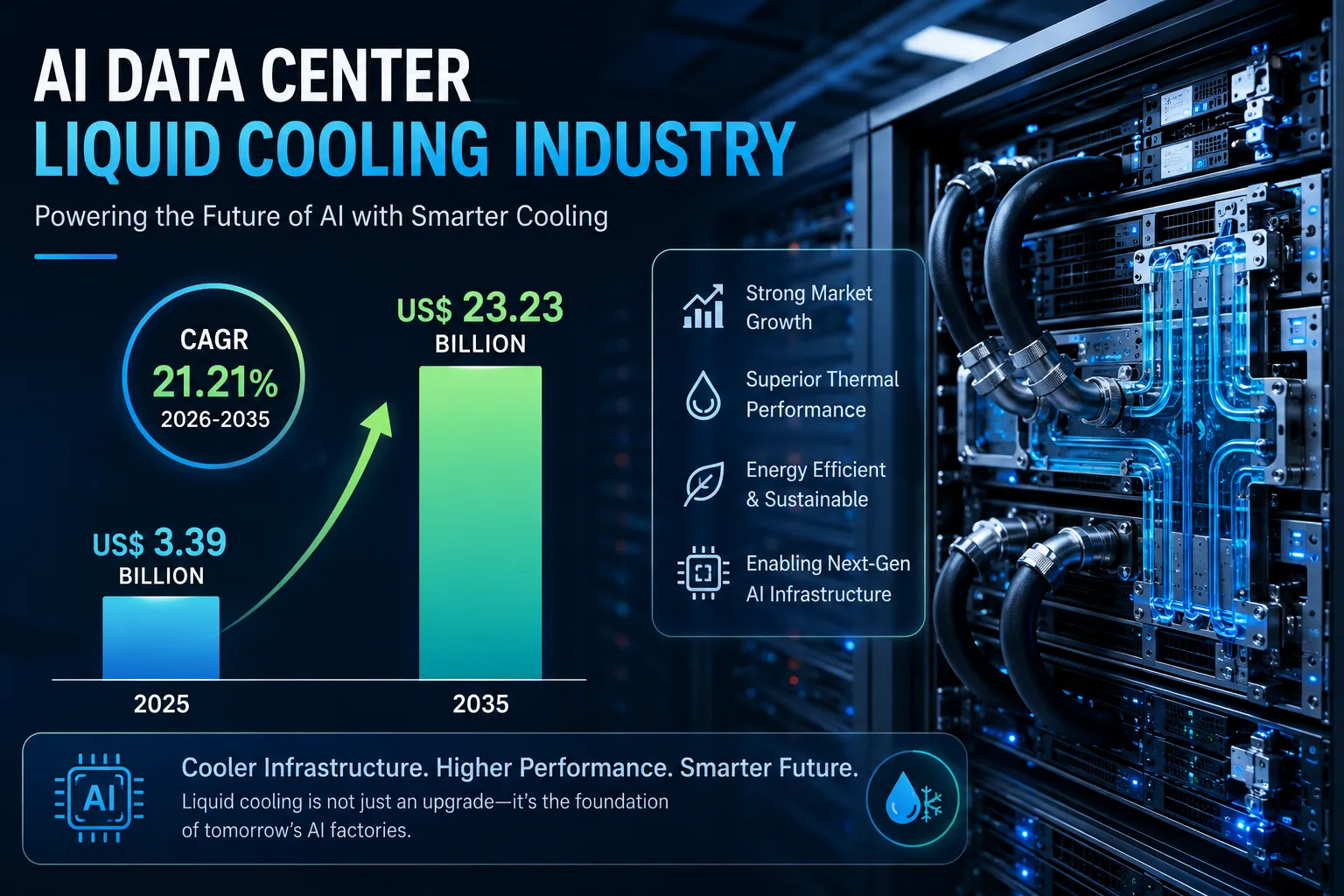 Thumbnail for AI Data Center Liquid Cooling in 2026: Why Air Cooling Can No Longer Support the AI Infrastructure Boom