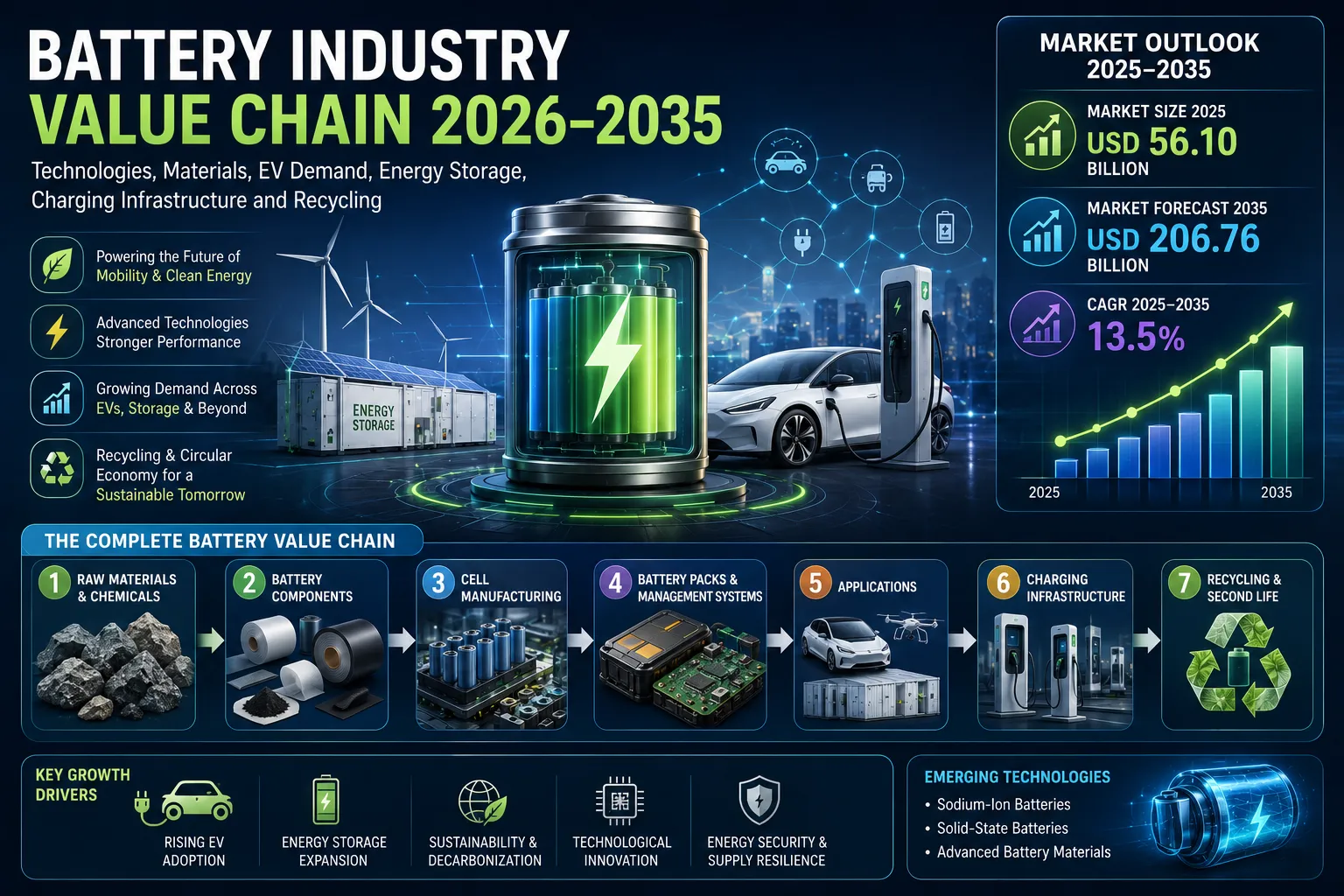 Battery Industry Value Chain 2026-2035