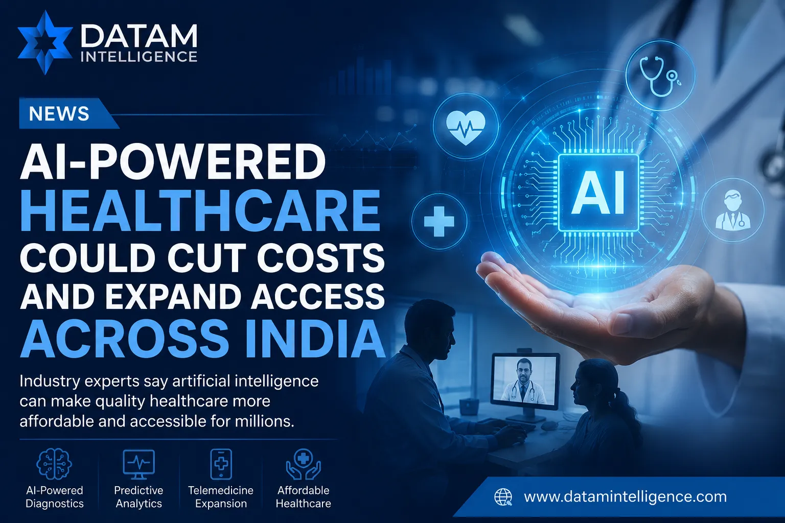 AI-powered healthcare solutions improving affordability, diagnostics, telemedicine, and healthcare access across India