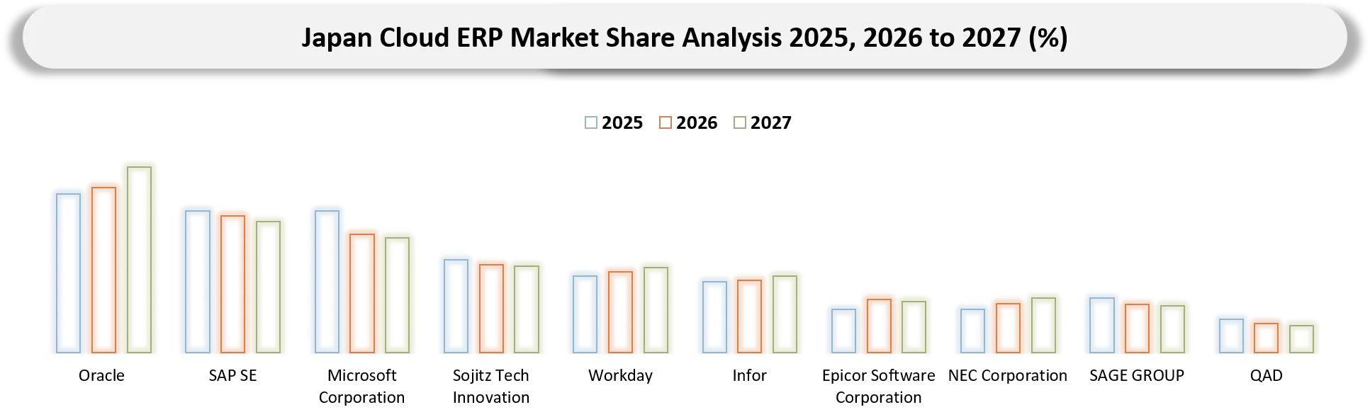 Japan Cloud ERP Market Company share analysis