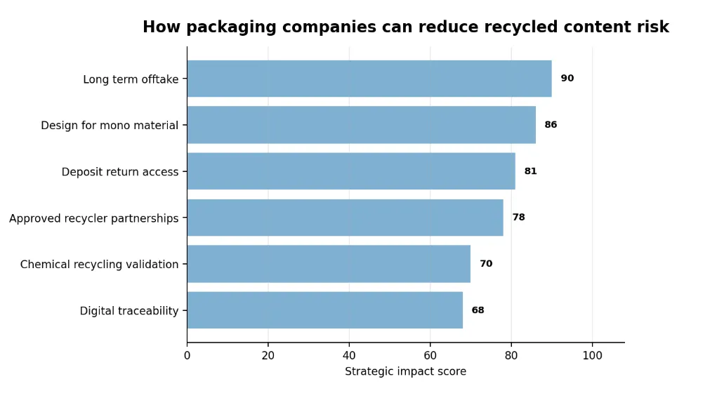 How packaging companies can reduce recycled content risk