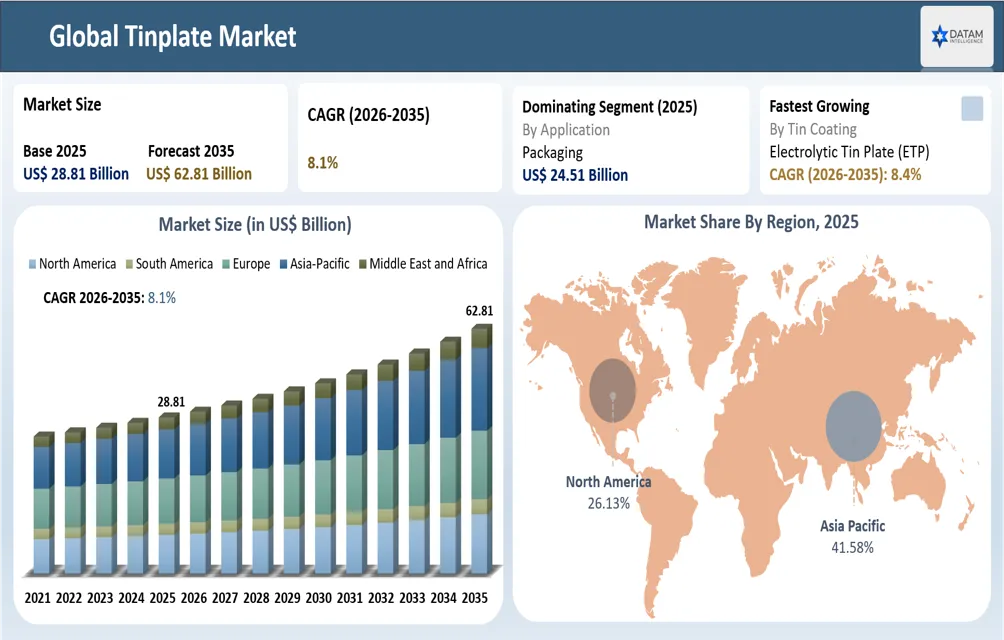 Tinplate Market Size and Key region market shares