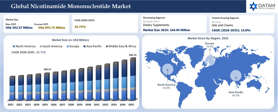 Global Nicotinamide Mononucleotide Market Size and Overview