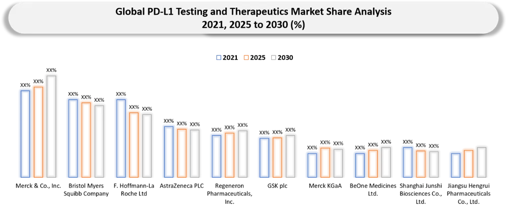 PD-L1 Testing and Therapeutics Key players Market Share analysis