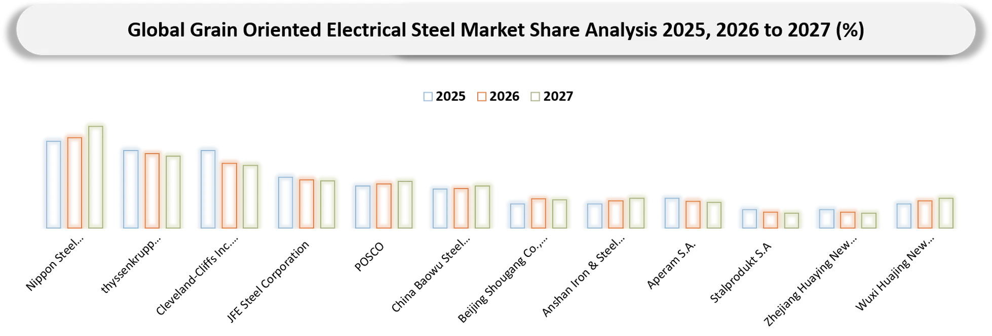 Grain-Oriented Electrical Steel Market Company share analysis