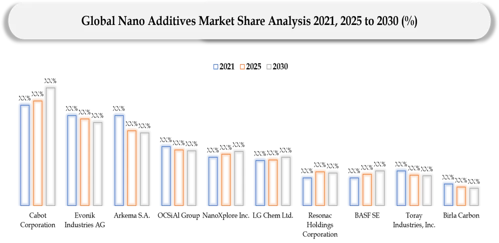 Nano Additives Market Companies share analysis