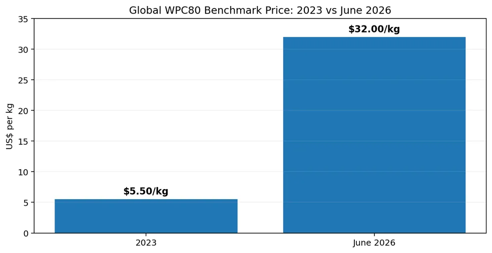 Global WPC80 Benchmark Price: 2023 Vs June 2026
