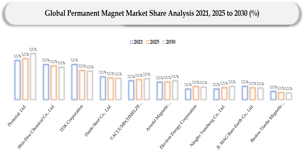 Permanent Magnet Market Companies share analysis