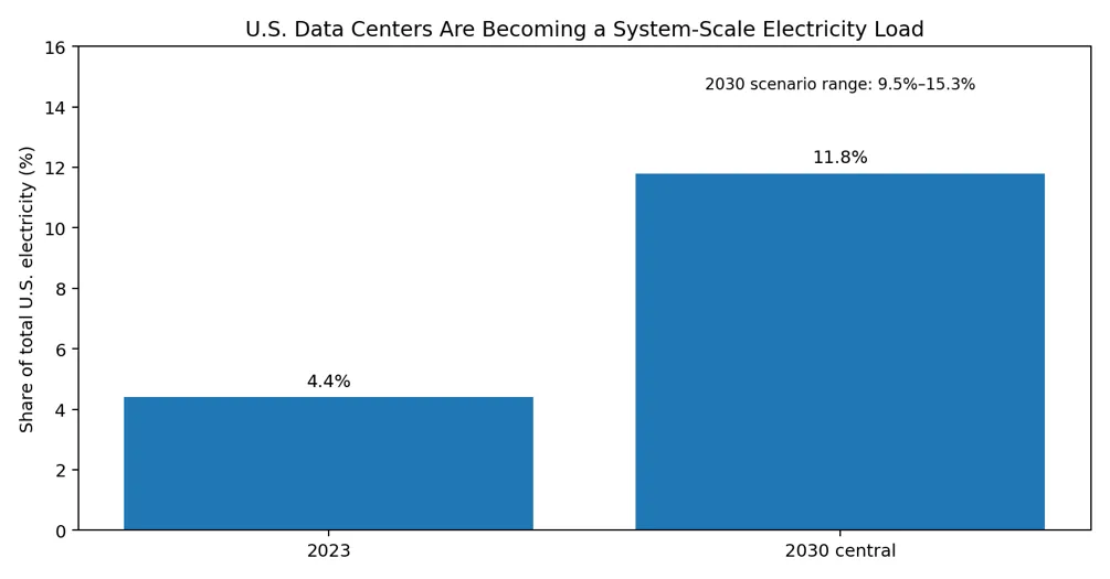 US Data Center Are Becoming a System Scale Electricity Load